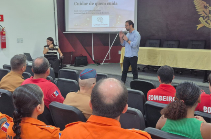 Bombeiros militares participam de ação voltada à saúde mental no ambiente de trabalho
