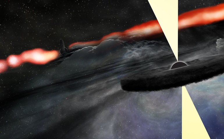 Descoberta notável: telescópio encontra buraco negro 'esfomeado' no início do Universo