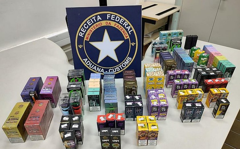 Receita Federal apreende mais de 80 cigarros eletrônicos em Maceió