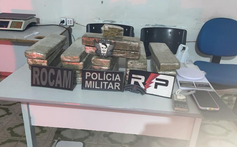 3º Batalhão da PM apreende 17 kg de entorpecentes durante ação em Arapiraca