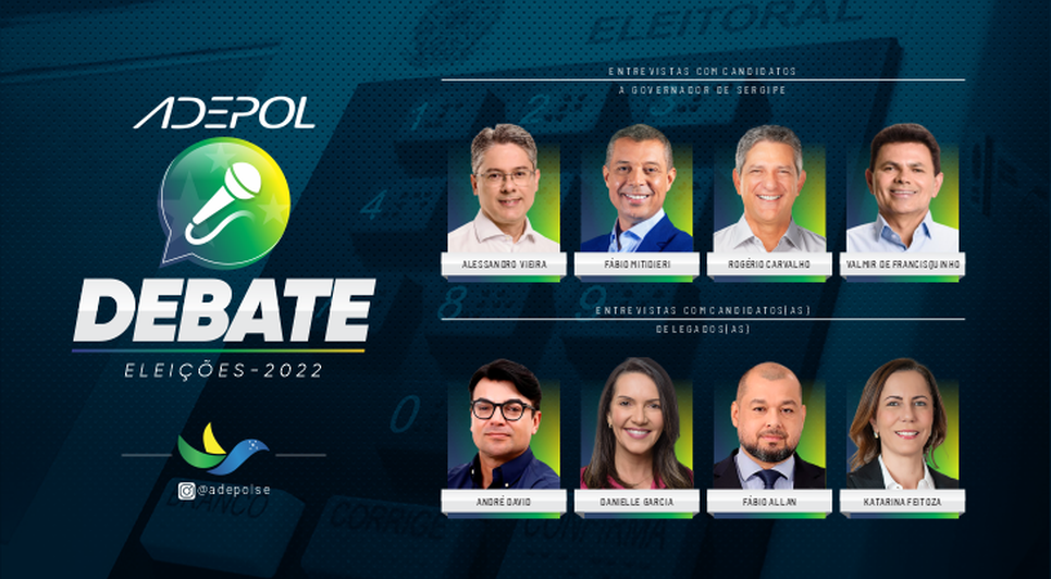 Eleições 2022: entrevistas com candidatos de Sergipe iniciam na próxima segunda-feira