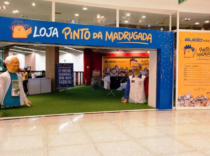 Parque Shopping é o ponto oficial do Pinto da Madrugada, com loja, bloquinhos, ensaio e baile infantil