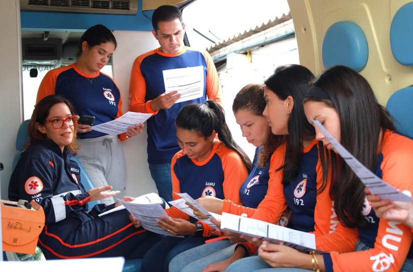 Estudantes de Medicina do Cesmac participam de simulação do Samu