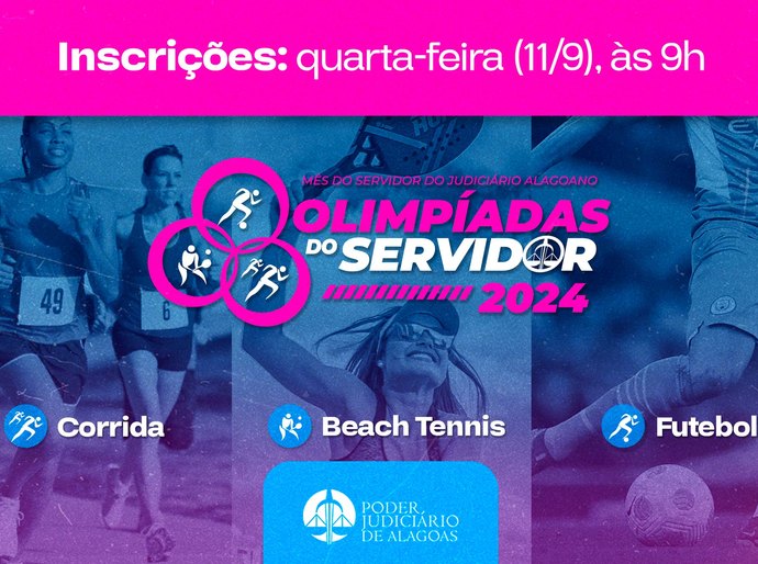Inscrições abertas para as Olimpíadas do Servidor 2024