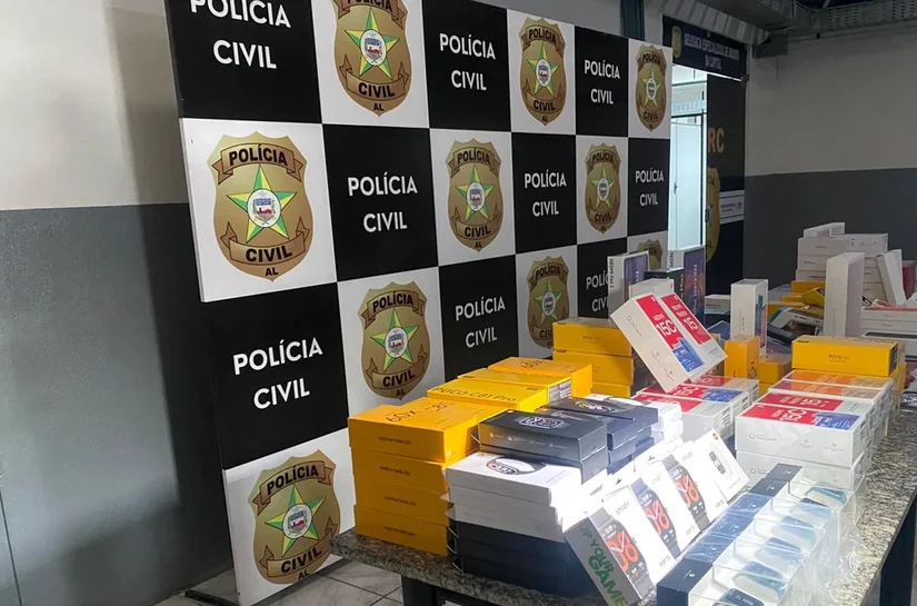 Fiscalização apreende R$ 550 mil em eletrônicos em estabelecimento na Serraria, em Maceió