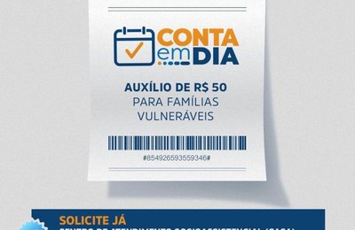 Conta em Dia continua auxiliando a população no pagamento de água, luz e gás