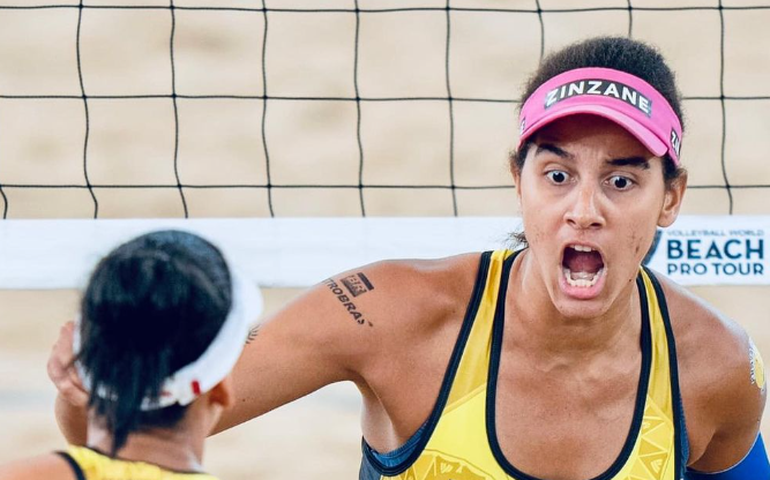 Duda e Ana Patrícia, dupla sensação do vôlei de praia, contam como parceria 'dá liga' na areia