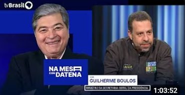 Na Mesa com Datena | Guilherme Boulos, ministro da Secretaria-Geral da Presidência