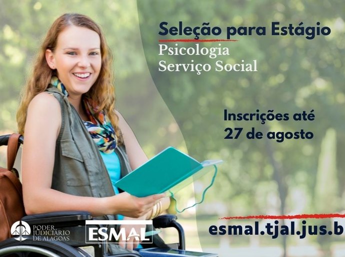 Esmal seleciona para estágio em Psicologia e Serviço Social no TJAL