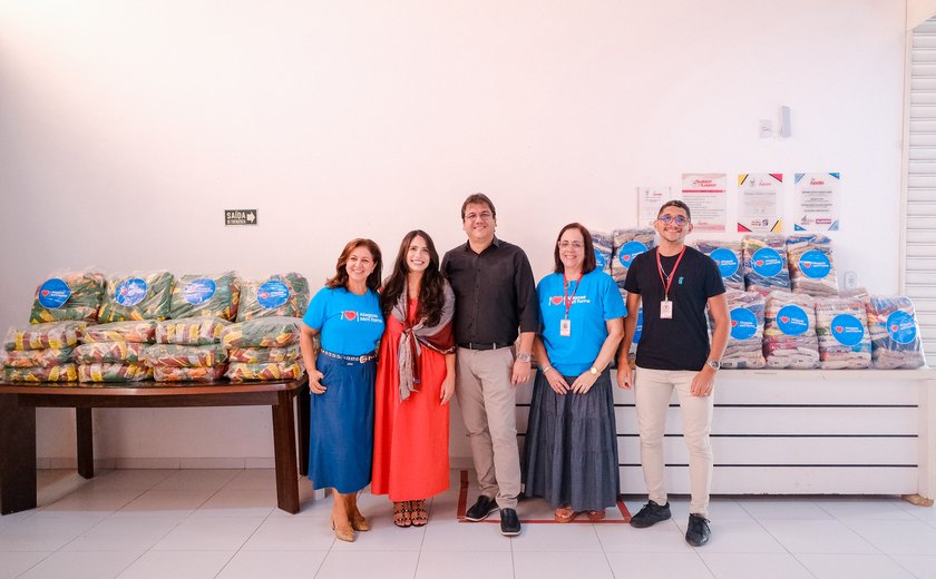 Apala recebe uma tonelada de alimentos do programa Alagoas Sem Fome