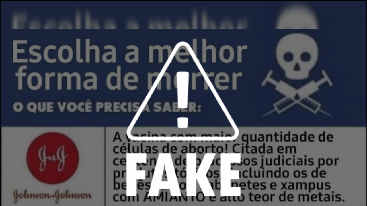 É falsa a afirmação de que vacina teria células de aborto ou produtos tóxicos