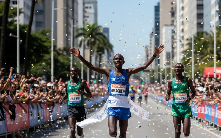 São Silvestre 2025: Etíope Muse Gizachew e tanzaniana Sisilia Panga conquistam o ouro; Brasil garante pódio