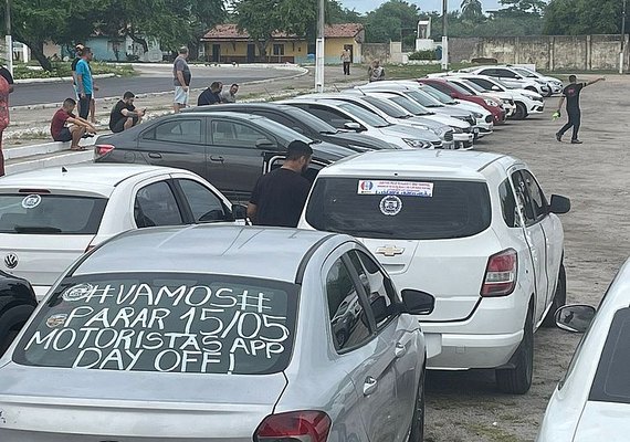 Motoristas de aplicativo faz paralisação parcial nesta segunda-feira