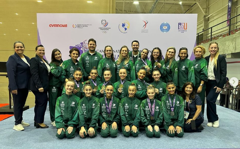 Brasil conquista a segunda prata no Mundial juvenil de ginástica rítmica da Bulgária
