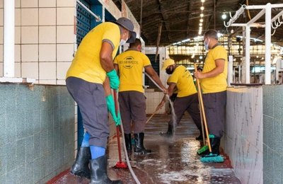Mercado e feira do Benedito Bentes recebem o primeiro mutirão de limpeza do ano