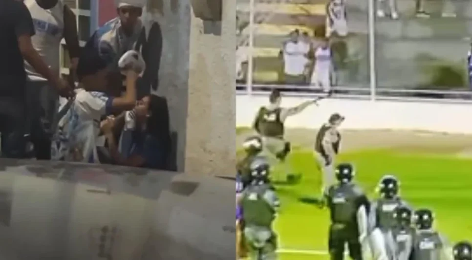 Imagens da confusão em Arapiraca. - Foto: Reprodução