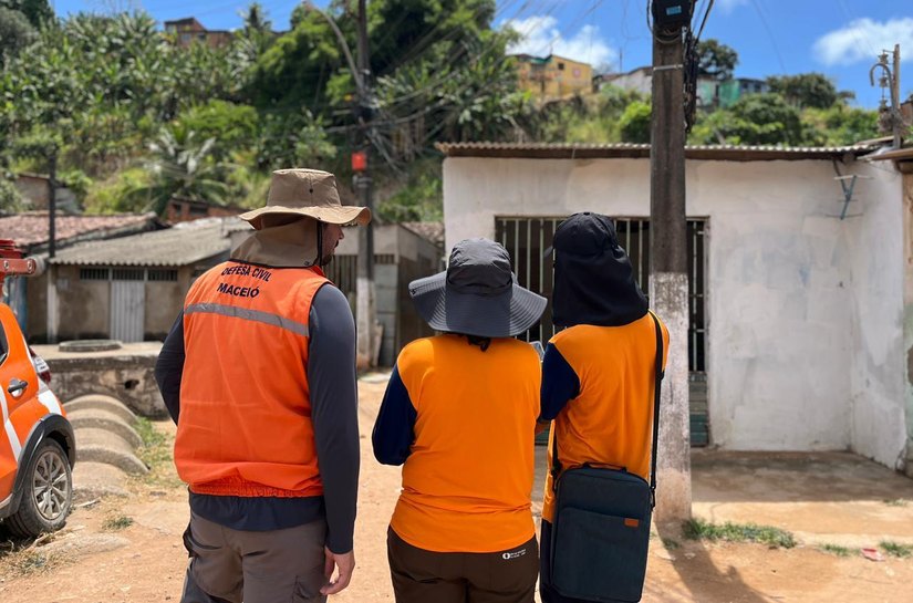 Defesa Civil de Maceió realiza nova etapa de mapeamento de áreas de risco