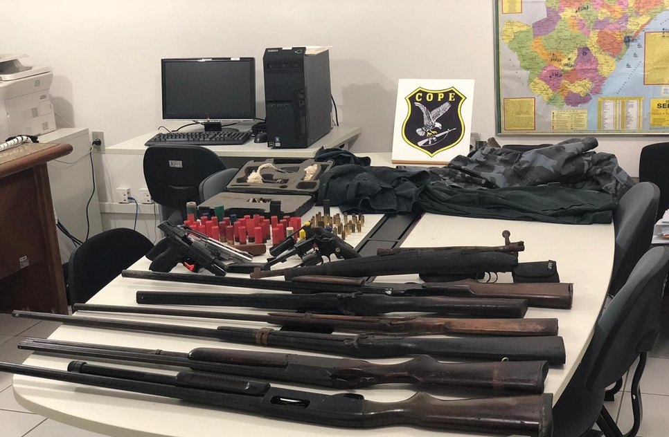 armas apreendidas