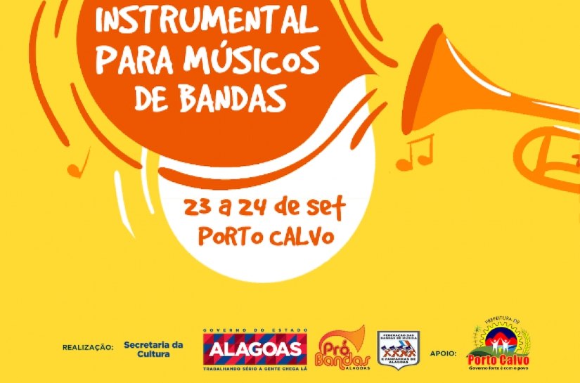 Secult realiza oficina instrumental para músicos de bandas em Porto Calvo