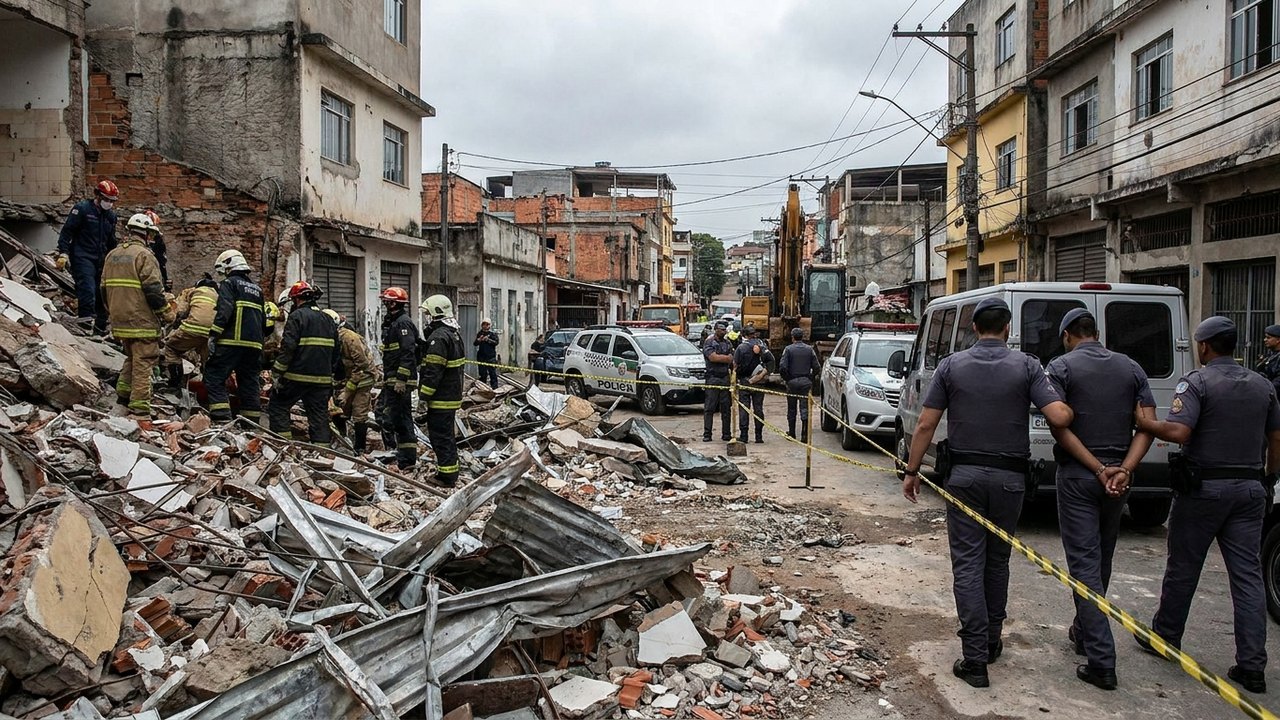 Criança desaparecida é encontrada morta após desabamento de prédio em SP; um homem foi preso