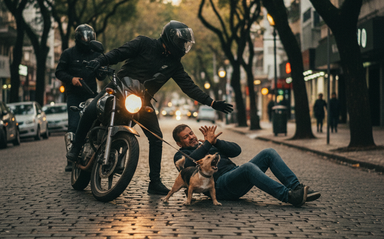 Homem é assaltado à mão armada e agredido durante passeio com cachorro em Pinheiros