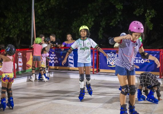 Pistas de patinação garantem diversão no Vergel, Biu e orla da Pajuçara