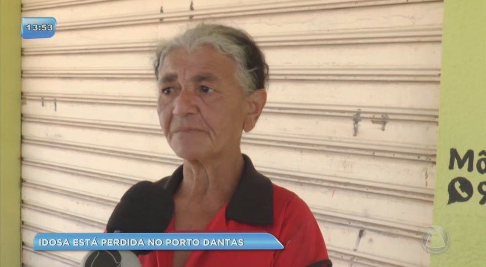 Idosa perdida no Porto D'Antas / Foto: Reprodução da TV Atalaia