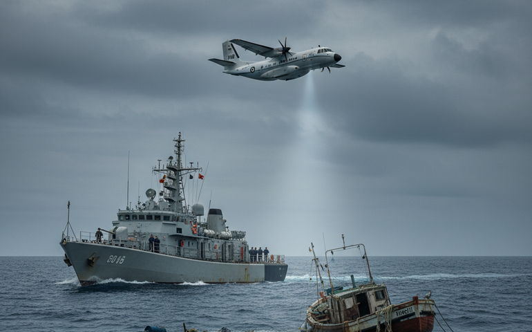 Buscas continuam por barco de pesca desaparecido com seis tripulantes no Rio