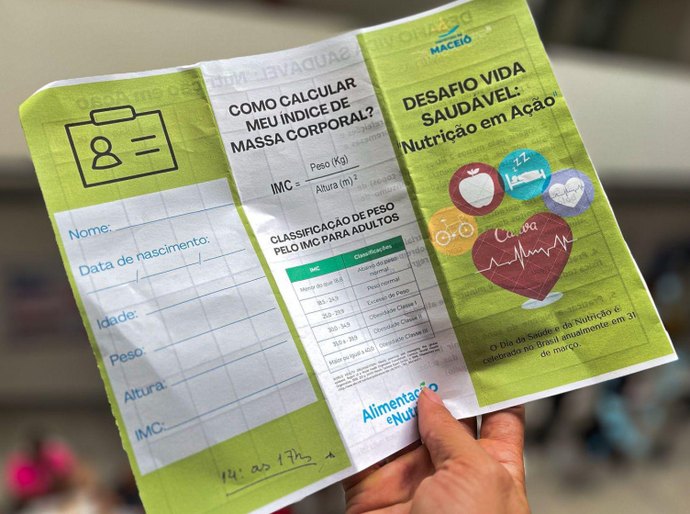 Dia da Saúde e da Nutrição é celebrado com ação no Maceió Shopping