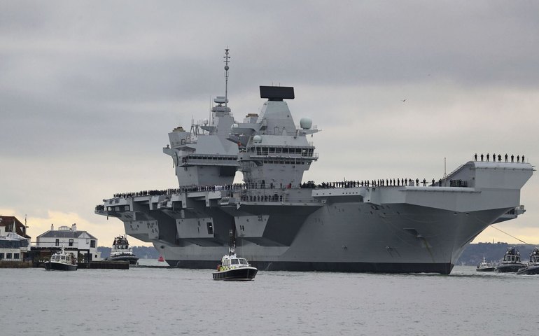 Porta-aviões britânico Prince of Wales é encaminhado para reparos após manobras da OTAN