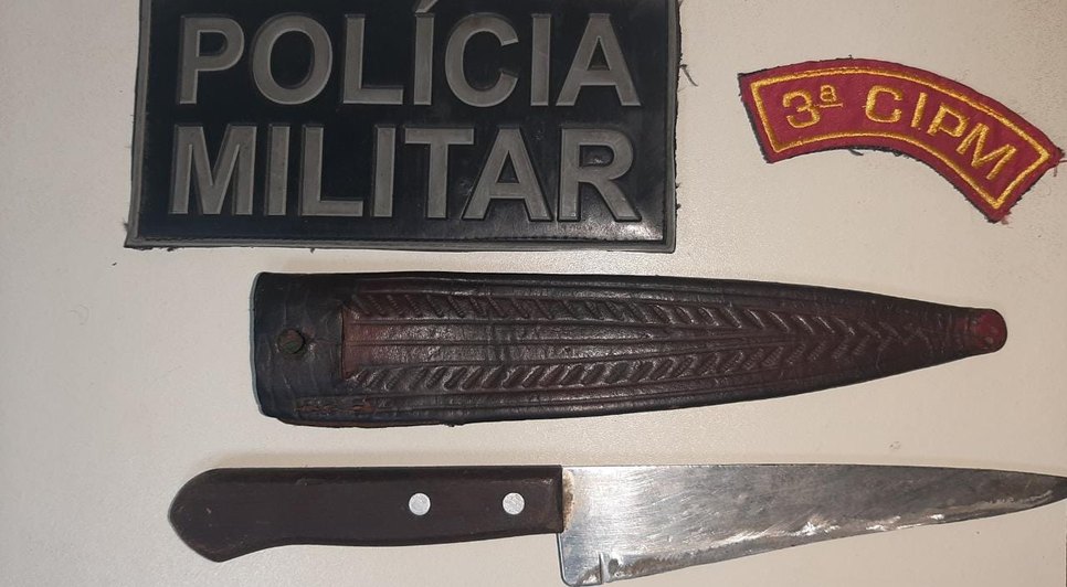 Suspeito de agredir e ameaçar companheira com faca é preso em Maruim / Foto: Foto: Polícia Militar/SE