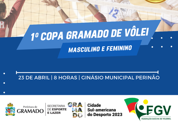 1ª Copa Gramado de Voleibol Amador terá 250 atletas da região