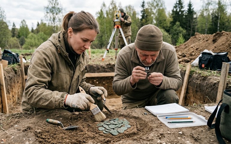 Arqueólogos na Rússia encontram moedas que revelam destruição antiga no século VI
