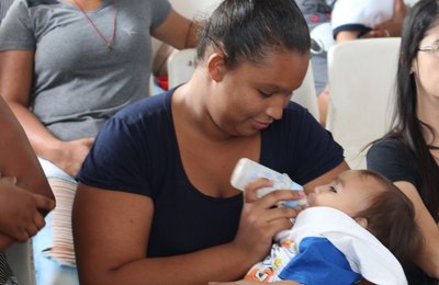 Saúde de Arapiraca abre a Semana 100% Mamãe Bebê com atividades no 3º Centro