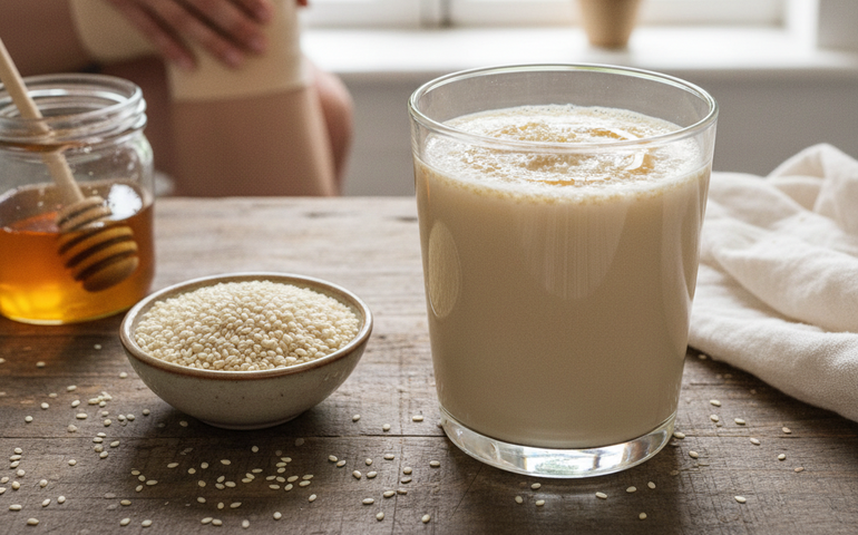 Bebida com gergelim, mel e água fortalece articulações e reduz dores nos joelhos