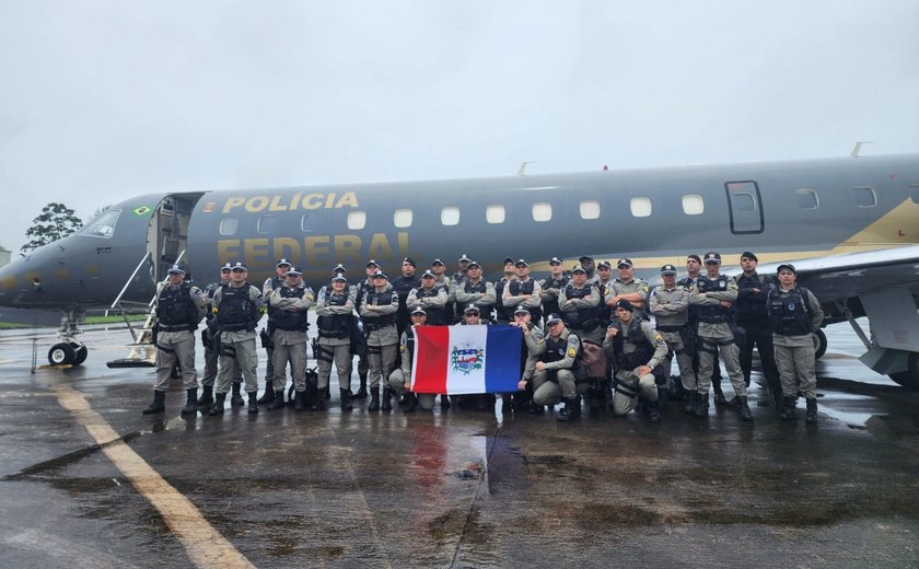 Trinta e um policiais militares de Alagoas são enviados para auxiliar Força Nacional no Rio de Janeiro