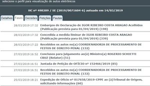 PRINT DECISÃO DO STJ IGOR VALMIR