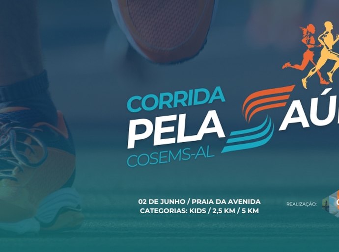 Cosems-AL promove domingo Corrida pela Saúde na praia da Avenida