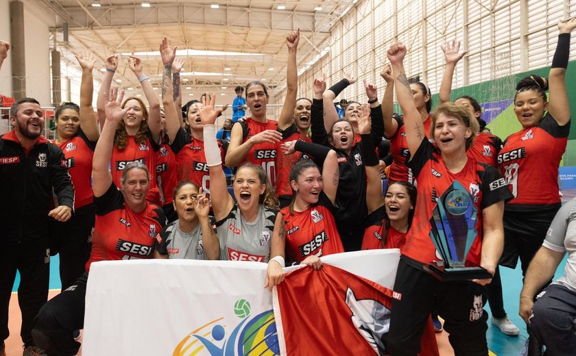 Sesi-SP garante título do Brasileiro de vôlei sentado feminino