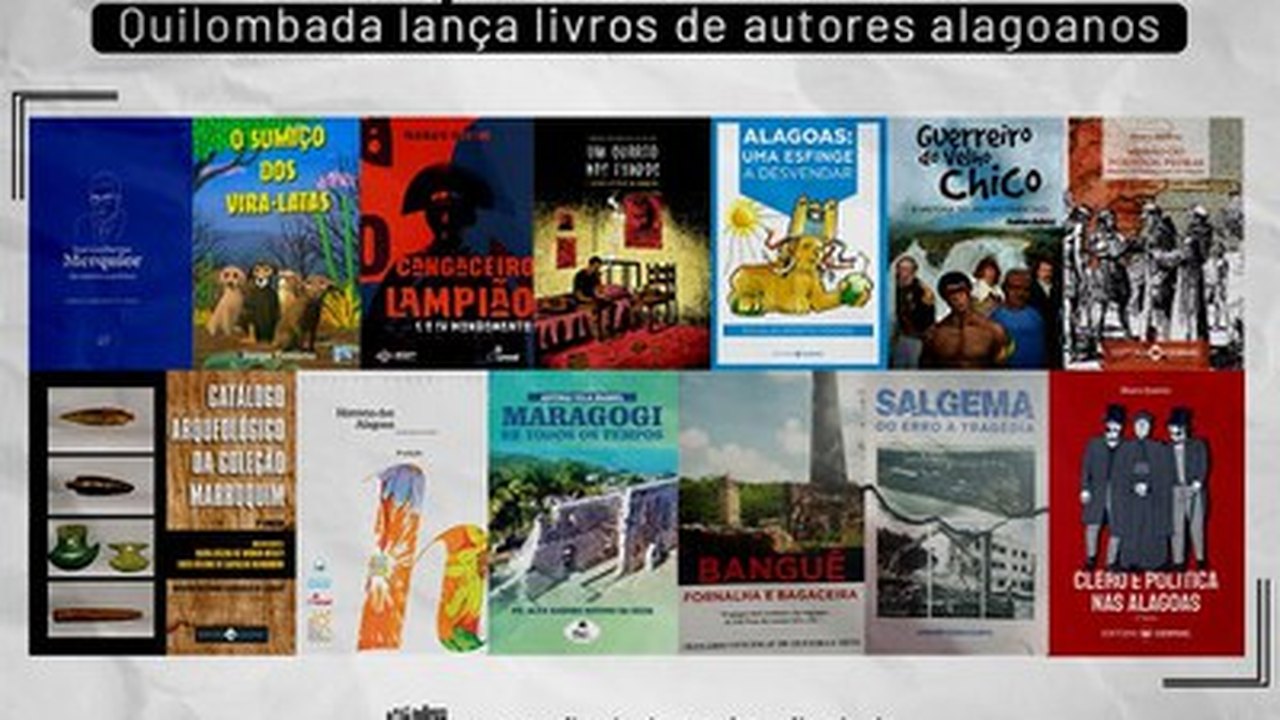 Portal Quilombada lança 14 novos livros de autores alagoanos