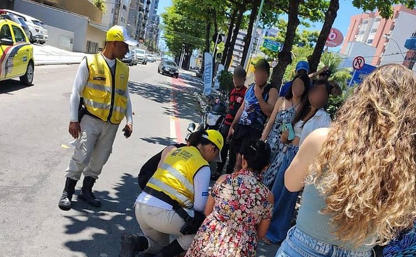 Ronda no Bairro registra dois acidentes com moto em Maceió; vítimas foram socorridas