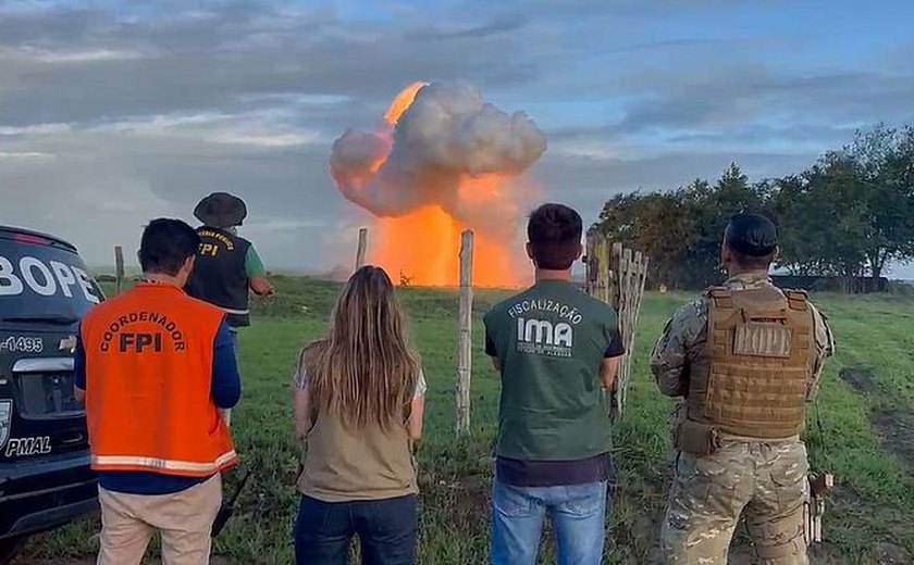 Explosivos são encontrados em Traipu e mais de 40kg são destruídos