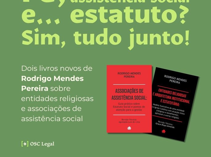 Estatuto social não é formalidade: dois livros para quem atua com fé e com assistência social