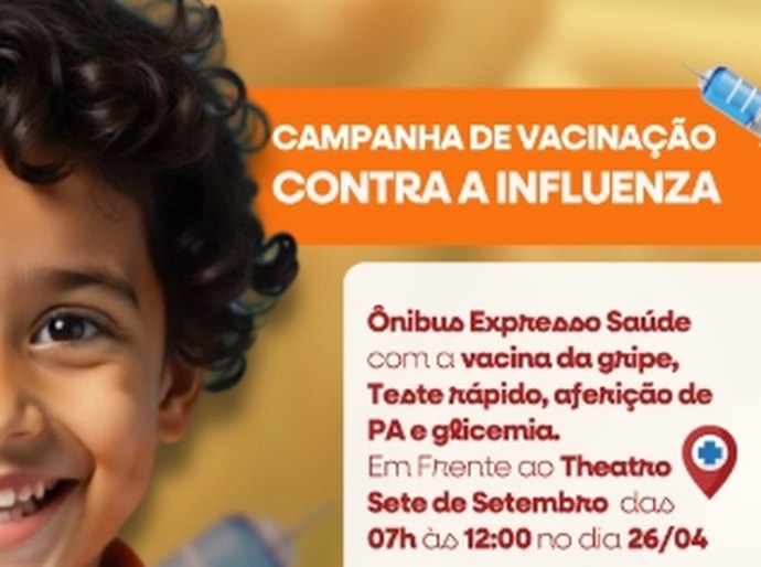 Secretaria de Saúde de Penedo promove vacinação contra a gripe no próximo sábado, 26