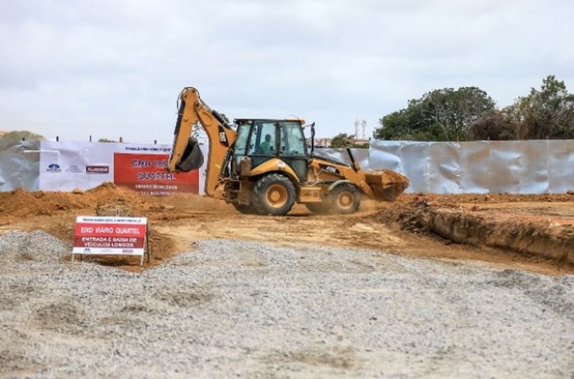 Obras do Eixo Quartel atrai estudantes do curso de engenharia civil