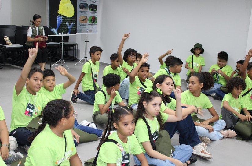 Em último encontro, botânicos mirins participam de exposição sobre fósseis e insetos