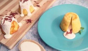 Petit Gateau de Queijo com Carne Seca / Foto: finna