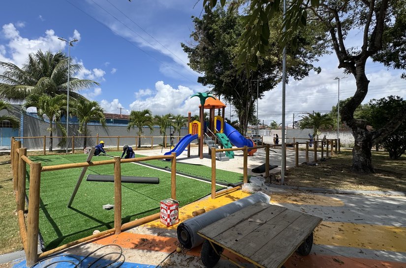 Obras de nova Praça do Conjunto Inocoop entram na fase final