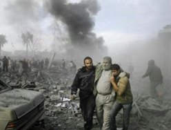 Civis ficam feridos após ataques israelenses