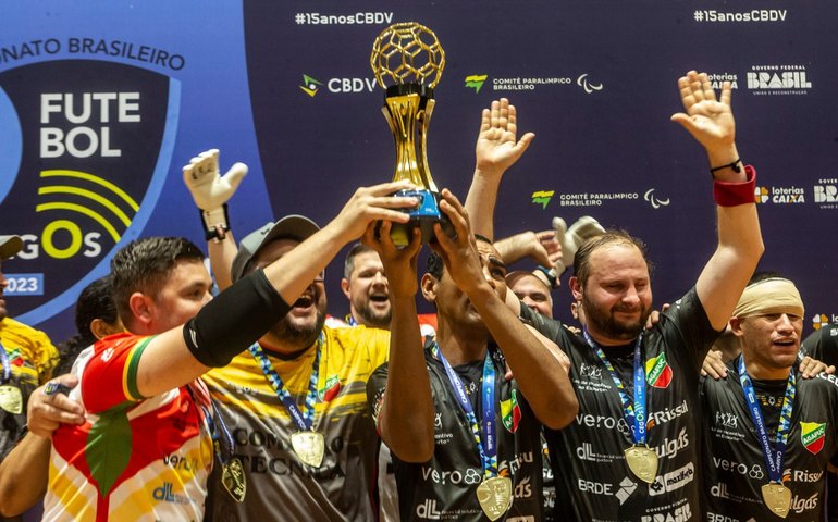 Agafuc é hexacampeã nacional de futebol de cegos
